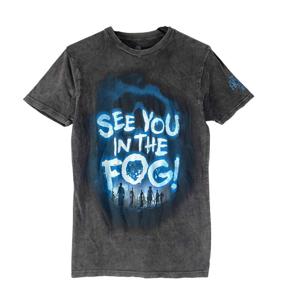 Halloween Horror Nights Shirt Small 2023 See You In The Fog Glow Universal HHN